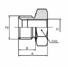 Obrázek k výrobku 59047 - Kompaktní redukce samec x samice BSP/BSP 1"1/4" x 1"