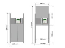 Obrázek k výrobku 125462 - Komplet automatického otevírání a zavírání kurníku JOSTechnik HK-Bat 34x55 R