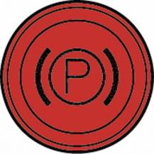 Obrázek k výrobku 59707 - Kontrolka parkovací brzdy kulatá, červená