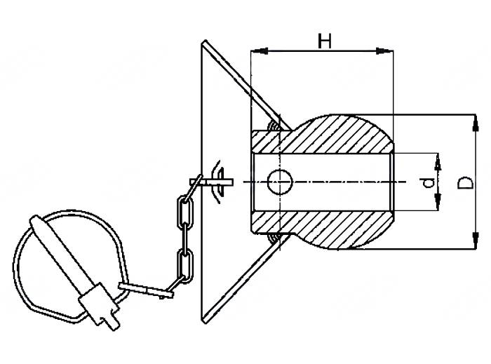 Obrázek k výrobku 33434 - Koule automatického závěsu, kategorie 3/2 - 28,2/64mm