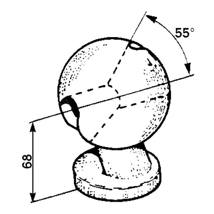 Obrázek k výrobku 23340 - Koule zadní prům 78mm/10.000 kg