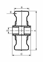 Obrázek k výrobku 54882 - Kovové kolo s pouzdrem 280 mm