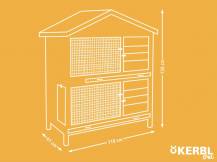 Obrázek k výrobku 125480 - Králíkárna dvoupatrová KERBL 81719 APPARTMENT PRO