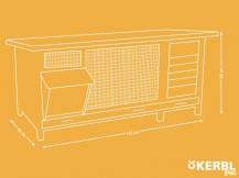 Obrázek k výrobku 125482 - Králíkárna KERBL 81709 HUTCH XXL VARIO