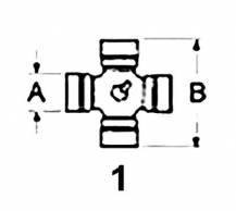 Obrázek k výrobku 59444 - Kříž kardanu 23,8X61,2