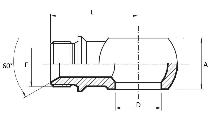 Specifikace - Kruhové hrdlo se závitem+osazení 1/2" / 1/2"