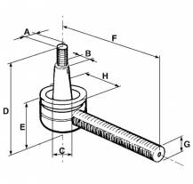 Obrázek k výrobku 24661 - Kulový čep řízení - 11/16" x 18 pravý
