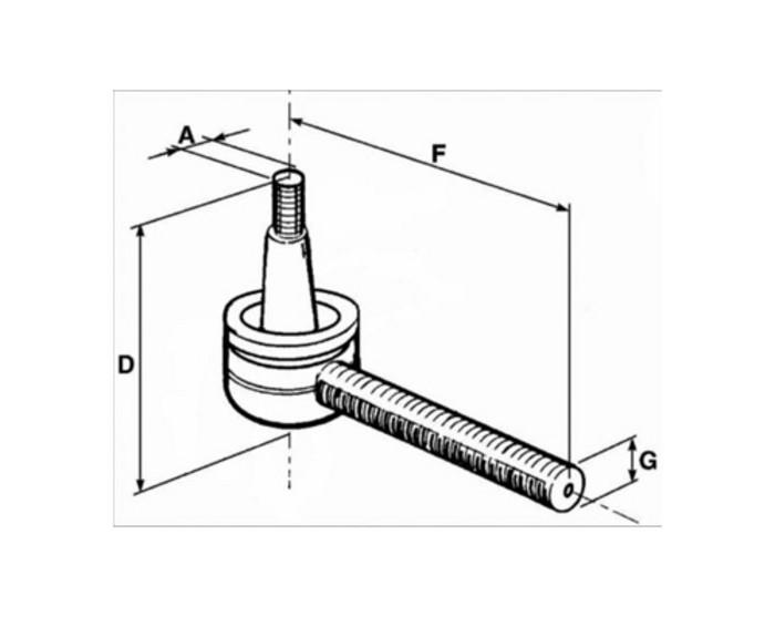 Obrázek k výrobku 74056 - Kulový čep řízení - 18x1,5 samice