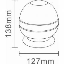 Obrázek k výrobku 59839 - LED zábleskový maják 12-24V, magnetický, serie ATENA