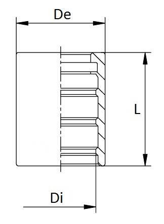 Specifikace - Lis. objímka 1/4" pro termoplastické tvrzené hadice