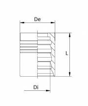 Obrázek k výrobku 58406 - Lis. objímka 1"1/4" EN 856 4SP - 4SH