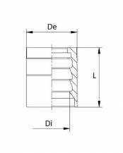 Obrázek k výrobku 58313 - Lis. objímka 1/2" SAE 100 R1A - EN 853 1ST