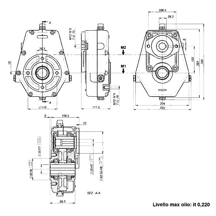 Obrázek k výrobku 0 - Litinová převodovka k hydraulickému motoru GR. 3