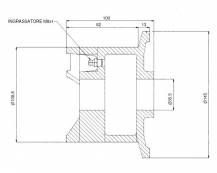 Obrázek k výrobku 60278 - Litinový napínák/kluzák řetězu s maznicí