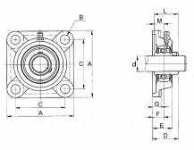 Obrázek k výrobku 61921 - Ložiskový domek  UCF 208