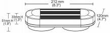 Obrázek k výrobku 62491 - Magnetická LED lišta 12-24V DC 48W