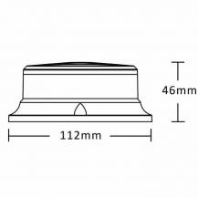 Obrázek k výrobku 62170 - Magnetický LED maják modrý 12-24V