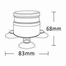 Obrázek k výrobku 62142 - Mini LED varovný maják 9-30V