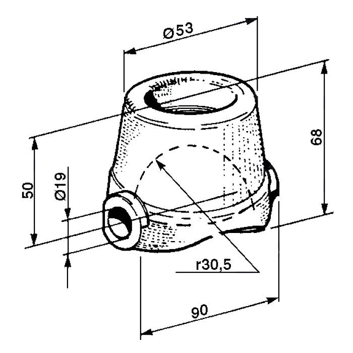 Obrázek k výrobku 23364 - Miska vyklápění, přední/zadní koule 60 mm