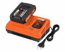 Obrázek k výrobku 63017 - Nabíječka 20V/40V  plus  Baterie 20V LI-ION 2,0Ah