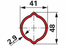 Obrázek k výrobku 73508 - Náhonová hřídel AW21, 1010 mm, s levou volnoběžkou