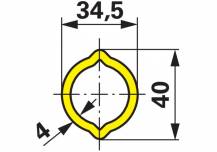 Obrázek k výrobku 73509 - Náhonová hřídel AW21, 1210 mm, s levou volnoběžkou