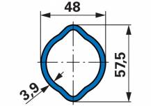 Obrázek k výrobku 73510 - Náhonová hřídel AW35, 710 mm, s levou volnoběžkou