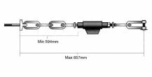 Obrázek k výrobku 55955 - Napínací zámek 594/657 mm