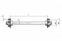 Obrázek k výrobku 55396 - náprava nebržděná 2500 kg
