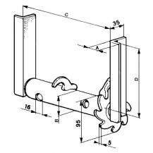 Obrázek k výrobku 58281 - Naviják 230 mm/48 mm levý