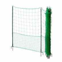 Obrázek k výrobku 124130 - Nevodivá zelená ohradníková síť s brankou pro drůbež, délka 24 m, výška 112 cm