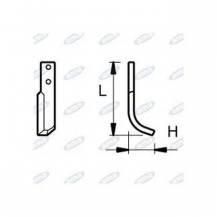 Obrázek k výrobku 43655 - NŮŽ ROTAVÁTORU 76 x 223 MM PRAVÝ