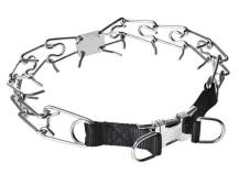 Obrázek k výrobku 129738 - Obojek s ostny, kov. přezka, plíšek, 60 cm, nerez