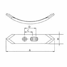 Obrázek k výrobku 49804 - otočná radlička, šířka 58 mm, materiál 8 mm