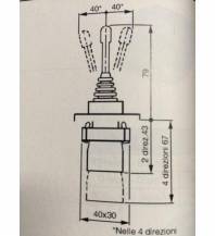 Obrázek k výrobku 56192 - Ovládací joystick 2 páčky 4+2 polohy