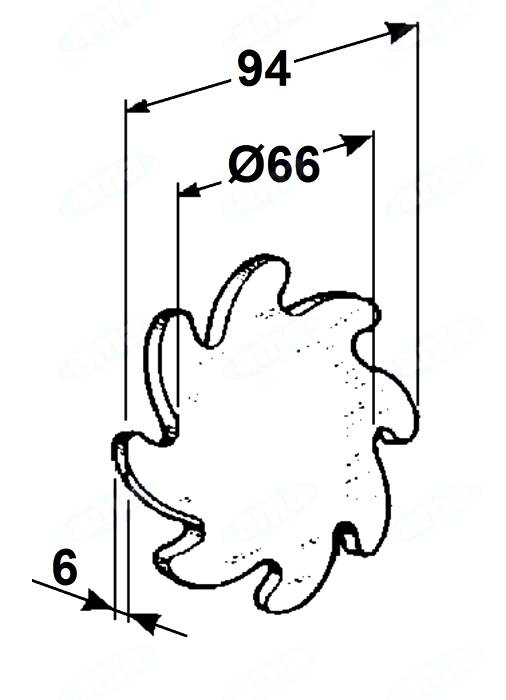 Obrázek k výrobku 30028 - Ozubené kolo 6 mm / 8 zubů