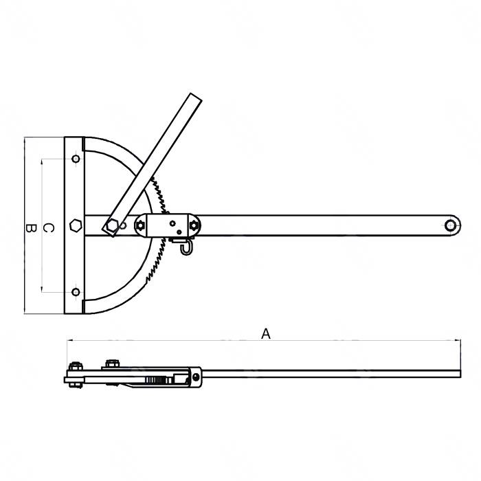 Obrázek k výrobku 26495 - Páka ruční brzdy 800mm