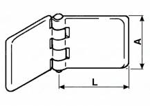 Obrázek k výrobku 11174 - Pant k bočnici 5mm/40x50 mm