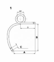 Obrázek k výrobku 49780 - pero levé typ quadro 25x25 Ø 120 mm