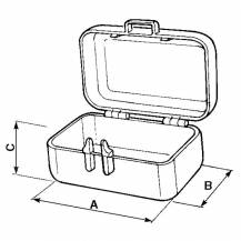 Obrázek k výrobku 1383 - Plastový box na nářadí 240x65x110mm