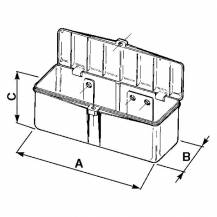 Obrázek k výrobku 1334 - Plastový box na nářadí 270x151x136mm