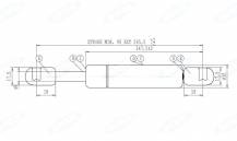 Obrázek k výrobku 60498 - Plynová vzpěra Stabilus 640425