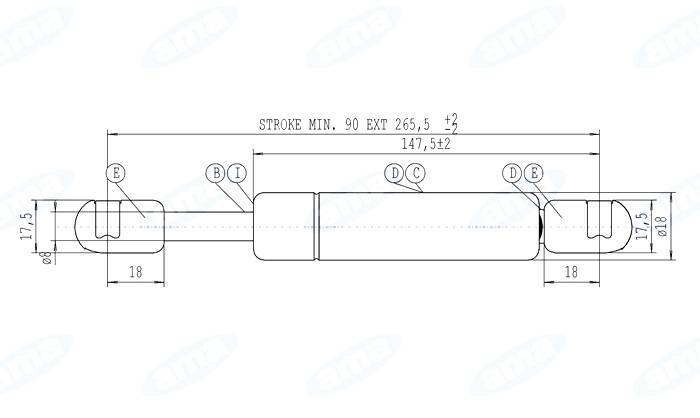 Obrázek k výrobku 36778 - Plynová vzpěra Stabilus 640425