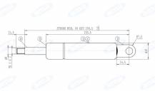 Obrázek k výrobku 60515 - Plynová vzpěra Stabilus 7783NX