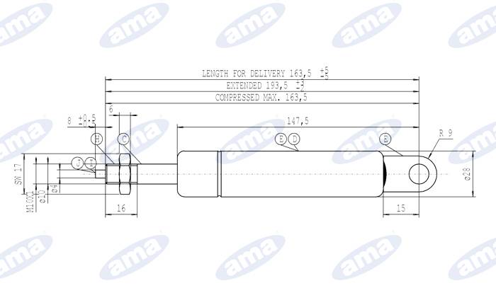 Obrázek k výrobku 36794 - Plynová vzpěra Stabilus 787767