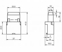 Obrázek k výrobku 27704 - pojistková skříňka-1 standard pojistka