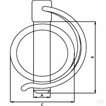 Obrázek k výrobku 108860 - Pojistný kolík trubky 7x42 mm gopart