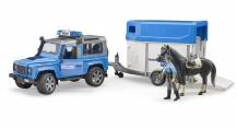 Obrázek k výrobku 78530 - Policejní Land Rover s přívěsem na přepravu koní