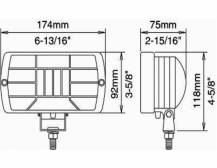 Obrázek k výrobku 13477 - Pracovní halogenové světlo 12V 174x92 mm