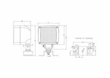 Obrázek k výrobku 3146 - Pracovní halogenové světlo 12V/24V 100x100 mm